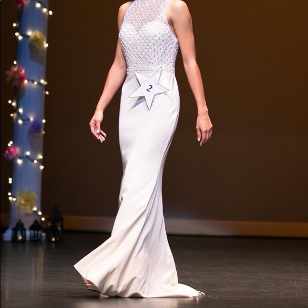WHITE FORMAL DRESS